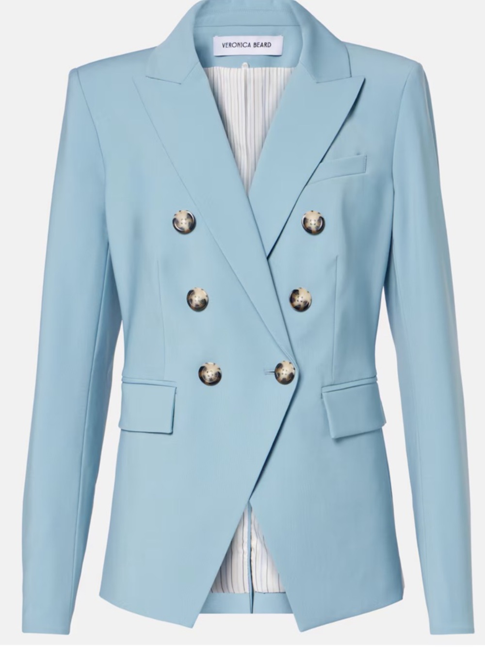 Veronica Beard Miller Dickey Jacket Blazer in Sea Glass - Picture 3 of 13